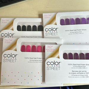 Four unopened Color Street nail strip sets